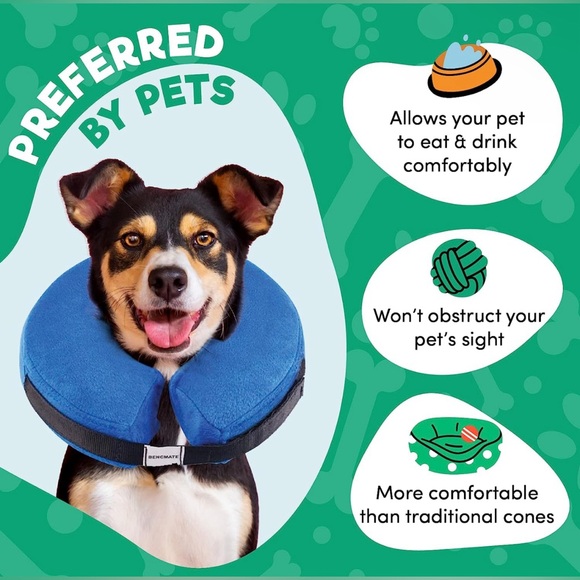 Protective inflatable collar for dogs and cats - Picture 1 of 4